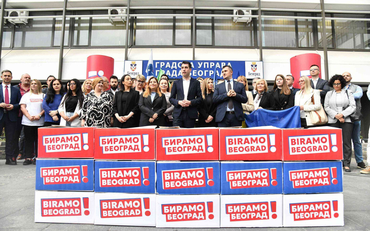 „Biramo Beograd“ predala listu za izbore: "Izlazimo na izbore da bi pobedili"